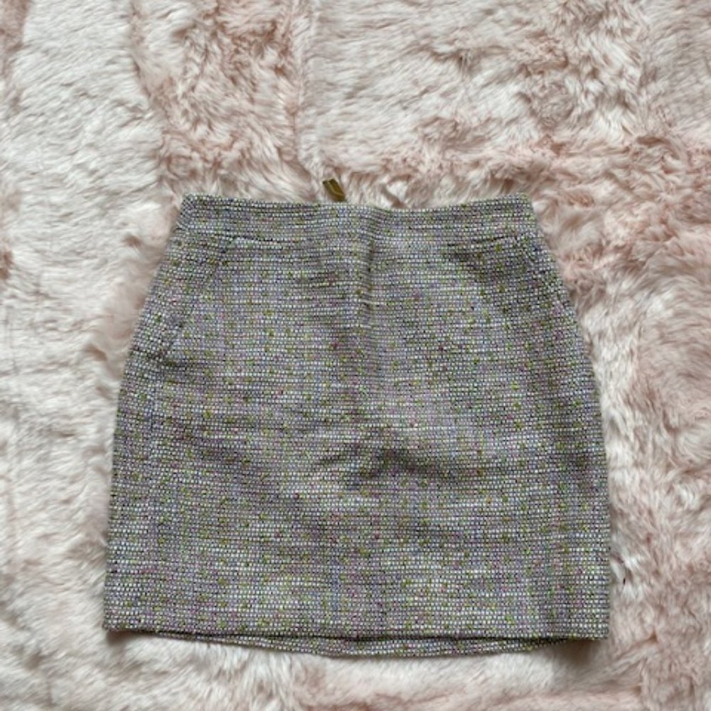 Last Chance! NWT J Crew multi-color tweed skirt - 00